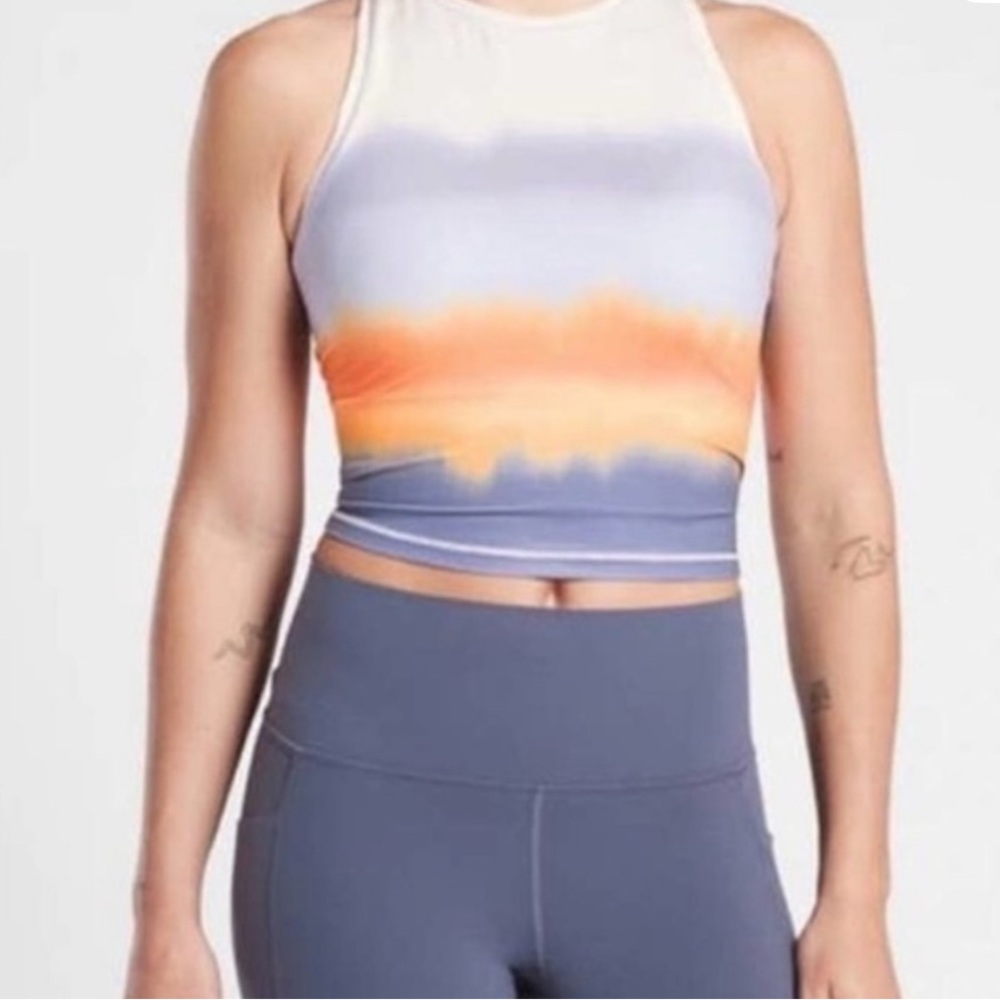 Athleta Sunset Ombre Crop Top